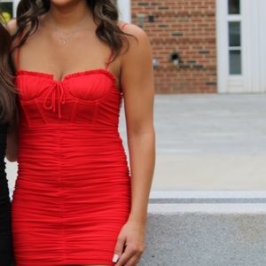 Red mini dress from hello molly